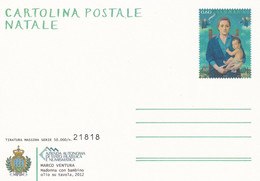 SAN MARINO - CARTOLINA POSTALE  2012 N. 84 - NATALE  - NUOVA - Ganzsachen