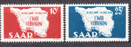Saar Sarre 1948 Mi#260-261 Mint Never Hinged - Neufs