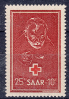 Saar Sarre 1950 Red Cross Mi#292 Mint Never Hinged - Nuovi