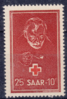 Saar Sarre 1950 Red Cross Mi#292 Mint Never Hinged - Nuovi