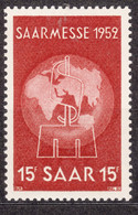 Saar Sarre 1952 Mi#317 Mint Never Hinged - Neufs
