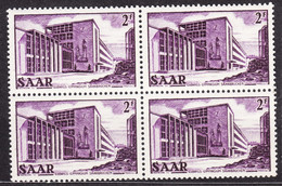 Saar Sarre 1952 Mi#320 Mint Never Hinged Piece Of 4 - Neufs