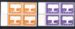 Saar Sarre 1957 Europa Mi#402-403 Mint Never Hinged Piece Of 4 - Unused Stamps