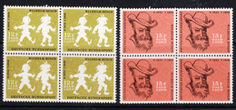 Saar Sarre 1958 Mi#429-430 Mint Never Hinged Piece Of 4 - Nuevos