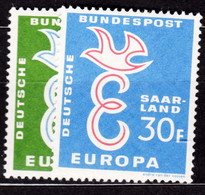 Saar Sarre 1958 Europa Mi#439-440 Mint Never Hinged - Nuovi