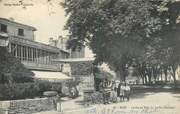81 - ALBI - Jardin Rue Du Jardin National + Café Batigne En 1910 - Edit Maison Universelle - Albi