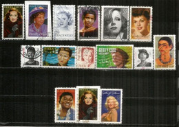 USA / ETATS-UNIS. Beau Lot Timbres Oblitérés PERSONNALITÉES FÉMININES, Oblitérés 1 ère Qualité,tous Differents.Lot # 3 - Vrac (max 999 Timbres)