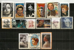 USA / ETATS-UNIS. Beau Lot Timbres Oblitérés PERSONNALITÉES FÉMININES, Oblitérés 1 ère Qualité,tous Differents.Lot # 4 - Vrac (max 999 Timbres)