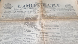 AMI PEUPLE 32/ COTY / NOUVELLE CIVILISATION/OBSEQUES BRIAND DISCOURS TARDIEU/ALLEMAGNE CHOISIT PRESIDENT - General Issues