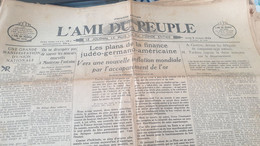 AMI PEUPLE 32/ COTY FRANCOIS FINANCE JUDEO GEMANO AMERICAINE /MONTCEAU FONTAINE MINEURS/TARDIEU GZENEVE - General Issues