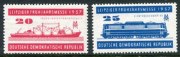 DDR / E. GERMANY 1957 Leipzig Spring Fair MNH / **.  Michel  559-60 - Nuevos