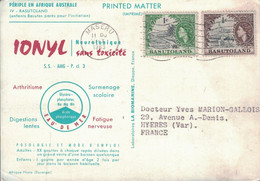 BASUTOLAND - PERIPLE EN AFRIQUE AUSTRALE - IONYL 1963 - PLASMARINE -  MASERU. - 1933-1964 Crown Colony