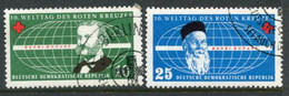 DDR / E. GERMANY 1957 Red Cross Day Used.  Michel  572-73 - Usados