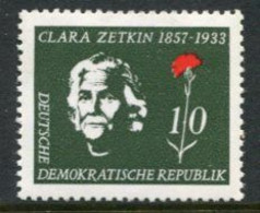 DDR / E. GERMANY 1957 Clara Zetkin Centenary MNH / **.  Michel  592 - Nuovi