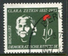 DDR / E. GERMANY 1957 Clara Zetkin Centenary Used.  Michel  592 - Gebraucht