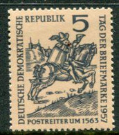 DDR / E. GERMANY 1957 Stamp Day MNH / **.  Michel  600 - Ungebraucht