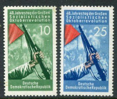 DDR / E. GERMANY 1957 October Revolution MNH / **.  Michel  601-02 - Nuevos