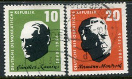 DDR / E. GERMANY 1957 Musicians Anniversaries Used.  Michel  604-05 - Usados