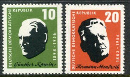 DDR / E. GERMANY 1957 Musicians Anniversaries MNH / **.  Michel  604-05 - Ungebraucht