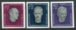 DDR / E. GERMANY 1957 (1958) National Memorial Imperforate Ex Block MNH / **.  Michel  606-08 B - Ungebraucht