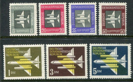 DDR / E. GERMANY 1957 Airmail Definitive MNH / **.  Michel  609-15 - Nuevos