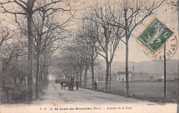 SAINT-JEAN-de-BOURNAY (Isère) - Avenue De La Gare - Attelage De Cheval - Saint-Jean-de-Bournay