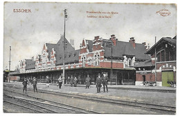 CPA Esschen, Binnenzicht Van De Statie - Intérieur De La Gare - Essen