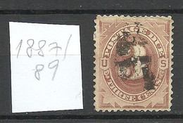 USA 1887/1889 Postage Due Portomarke Michel 3 O - Franqueo