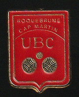 75869-Pin's- Roquebrune Cap Martin.UBC.Boules.Pétanques. - Pétanque