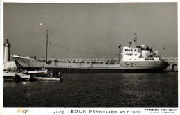 Cpsm Bateau " Eole " Marius Barr Ex " Ellen Essberger " 1958 Lovenburg Allemagne - Pétroliers