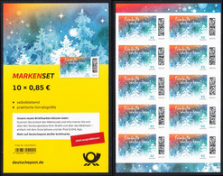 !a! GERMANY 2022 Mi. 3730 MNH FOLIOSET(10) - Peaceful Christmas - 2021-…