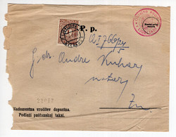 1925. KINGDOM OF SHS,SLOVENIA,LJUBLJANA COURT COVER,1 DINAR POSTAGE DUE STAMP - Postage Due