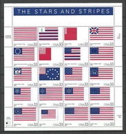 USA 2000 Michel 3313 - 3332  MNH Complete Sheet Bogen The Stars And Stripes Flag Flagge - Ongebruikt