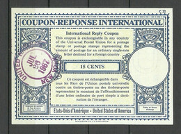 USA 1967 International Reply Coupon Reponse Antwortschein 15 Cents O UNITED NATIONS New York - Covers & Documents