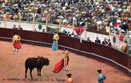 14525  CORRIDA De TOROS  La Mort Du Taureau         (recto-verso) - Corridas