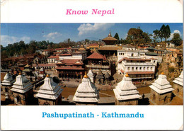 (3 L 56) (M+S) Nepal - Posted To France (1988 ?) - Katmandu (Temple) - Népal