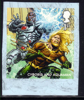 GB 2021 QE21st DC Comics Justice League Cyborg & Aquaman Umm SG 4587e S/A (A1238 ) - Ungebraucht