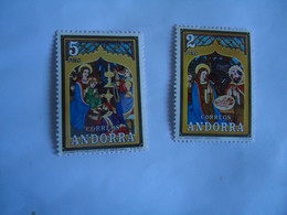 ANDORRA  SPAIN  MNH   STAMPS CHRISTMAS 1973 - Other & Unclassified