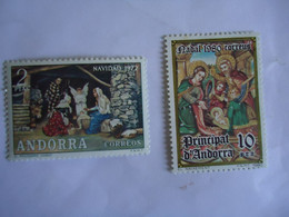 ANDORRA  SPAIN  MNH   STAMPS CHRISTMAS 1973 - Sonstige & Ohne Zuordnung