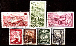 Sarre-201- Original Values Issued In 1951 (o) Used - Quality In Your Opinion. - Andere & Zonder Classificatie