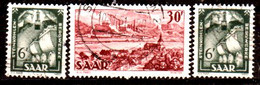 Sarre-204- Original Values Issued In 1951 (o) Used - Quality In Your Opinion. - Autres & Non Classés