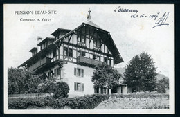 CPA - Carte Postale - Suisse - Corseaux S. Vevey - Pension Beau Site - 1917 (CP21895OK) - Corseaux