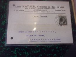 ♥️ 1931 Luxembourg ,3 RUE NEYPERG LEON KAYSER COMMERCE DE BOIS EN GROS BOIS DE MINES DEMEURE TETANGE RUMELANGE - Luxemburgo - Ciudad