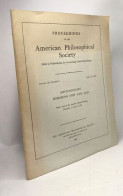 American Philosophical Society - Held At Philadelphia For Promoting Useful Knowledge - VOLUME 110 N°2 April 22 1966 / Ar - Psicología/Filosofía