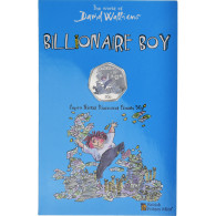 Monnaie, Gibraltar, 50 Pence, 2022, Pobjoy Mint, Billionaire Boy.Colorized.FDC - Gibraltar