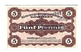 *germany Kriegsgefangenen Lager  Gottingen 5 Pfennig   05.02 - Autres & Non Classés