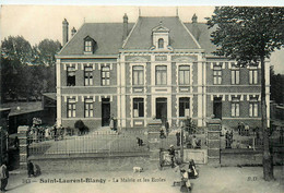 St Laurent Blangy * Vue Sur La Mairie Et Les écoles * Groupe Scolaire - Saint Laurent Blangy