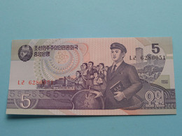 5 Won - 1998 ( For Grade, Please See Photo ) UNC > North Korea ! - Corea Del Norte