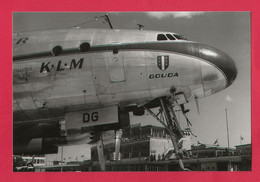 BELLE PHOTO REPRODUCTION AVION PLANE FLUGZEUG - KLM LOCKHEED GOUDA CONSTELLATION STARLINER - Luftfahrt