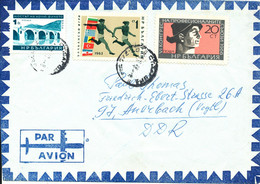 Bulgaria Air Cover Sent To Germany DDR 18-8-1967 Topic Stamps - Posta Aerea